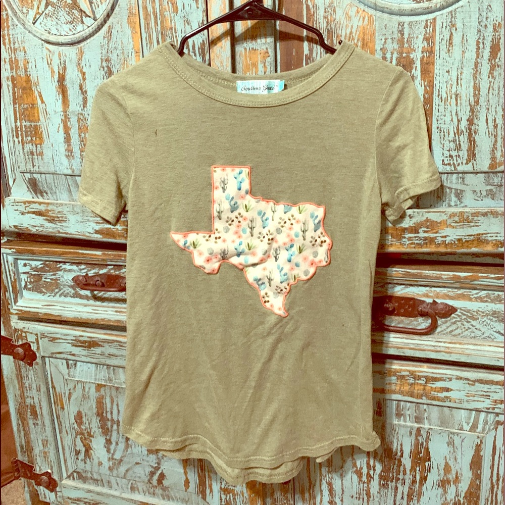 Green Texas/cactus tee